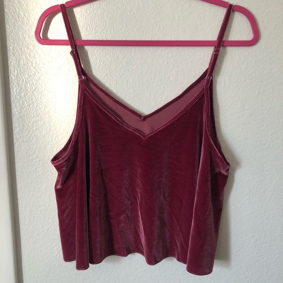 PINK velour camisole - Picture 3 of 4
